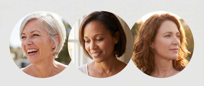 Happy women customers