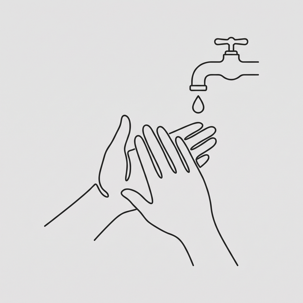 Wash hands before applying Velora