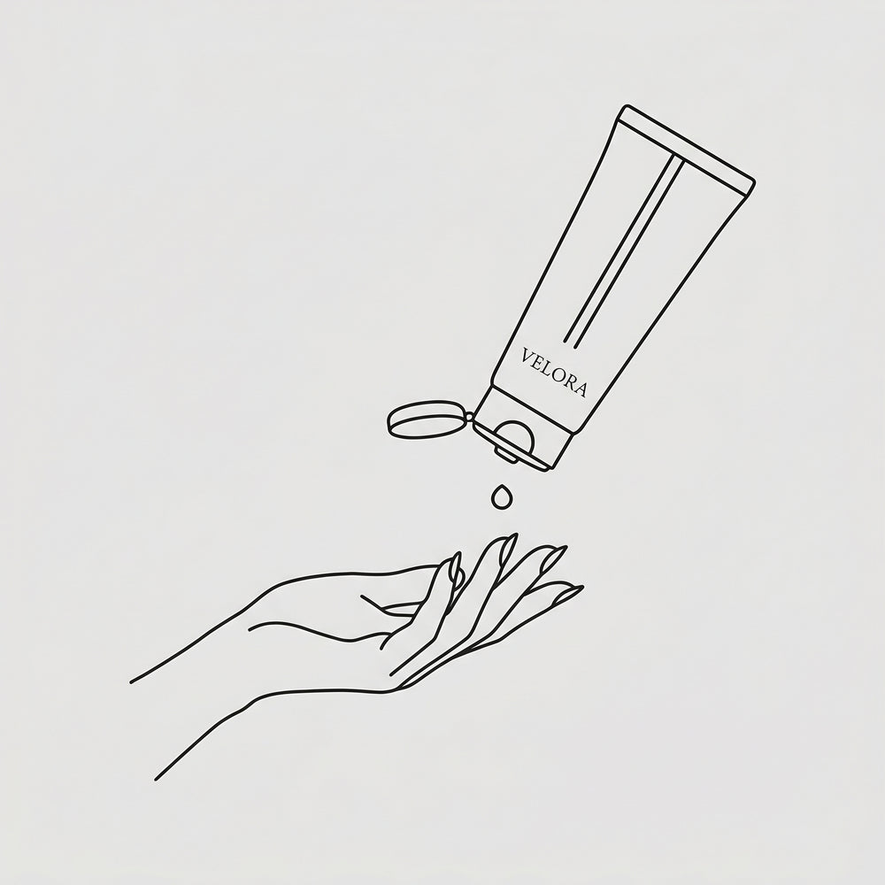 Apply Velora to hand